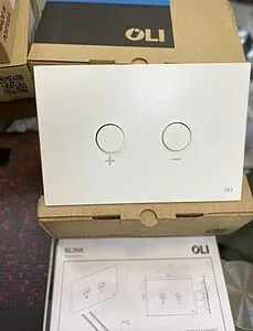 Клавиша смыва для унитаза OLI Blink 216621 белый, 3