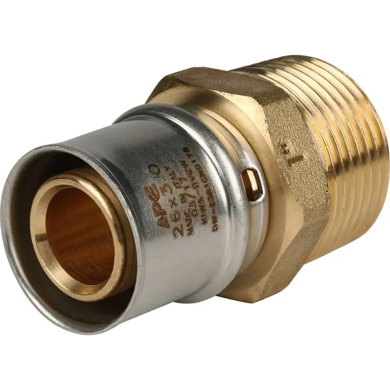 Муфта пресс переходная 26мм x 1"н Stout SFP-0001-000126 Муфта пресс переходная 26мм x 1"н Stout SFP-0001-000126, 1