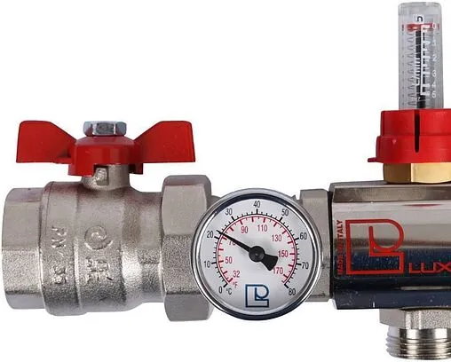 Группа коллекторная с расходомерами 5 отводов 1&quot;в/в x ¾&quot;ек Luxor CD 473M/5 15652705MN