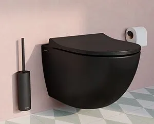 Унитаз подвесной безободковый VitrA Sento Rim-Ex черный матовый 7748B083-0101, 4