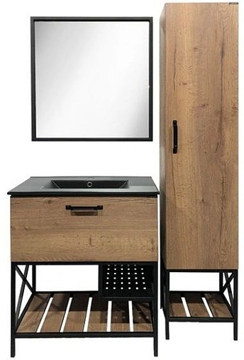 Зеркало Comforty Бредфорд 75 чёрный 00004149062CF