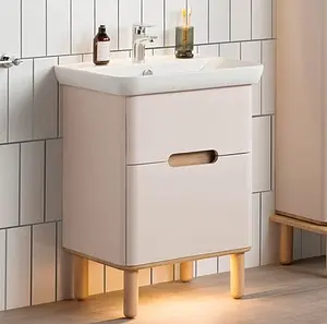 Тумба-умывальник VitrA Sento 65 белый/светлое дерево 60822, 4