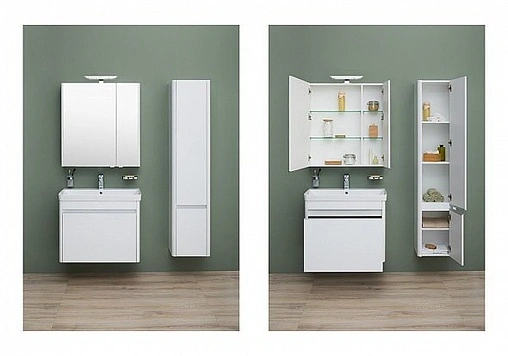 Тумба под умывальник Aquanet Вилора 80 белый 00196945