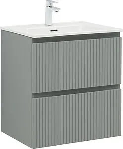 Тумба-умывальник подвесная Aquanet Джейн (Flat) 60 мисти грин 00335432+, 1