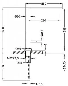 Смеситель для кухни Cezares Eco хром ECO-LLM-01-Cr, 2