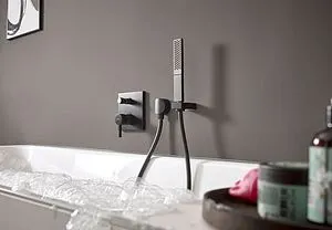 Смеситель для ванны скрытого монтажа Hansgrohe Finoris чёрный матовый 76415670 Смеситель для ванны скрытого монтажа Hansgrohe Finoris чёрный матовый 76415670, 5