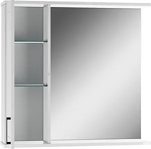 Шкаф-зеркало Домино Charlie 80 L белый DCh2516HZ, 3