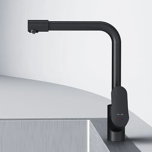 Смеситель для кухни с подключением к фильтру Am.Pm Like чёрный матовый F8005722