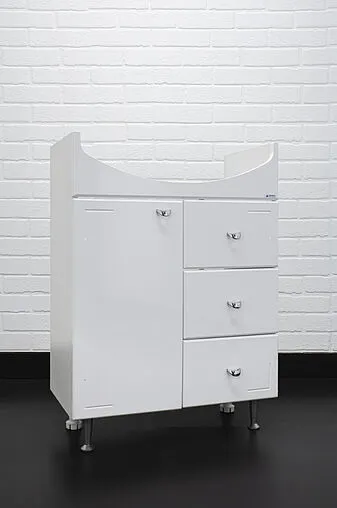 Тумба-умывальник напольный Айсберг Классик 60 белый DA1023T+4620008192772