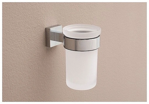 Стакан двойной Aquanet хром 4784