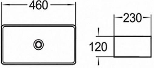 Раковина Comforty 46 белый 78190