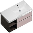 Тумба-умывальник подвесная Kerama Marazzi Cubo 90 мальва/ментс CUB.90Rh\MAL+CU.wb.90rh