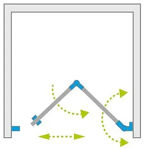 Дверь в нишу 1000мм прозрачное стекло Radaway Fuenta New DWB 100 R 384077-01-01R, 3