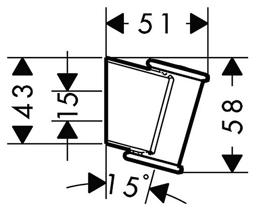 Держатель ручного душа Hansgrohe Porter'Classic хром 28324000