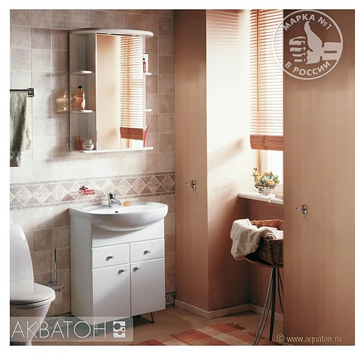 Тумба-умывальник напольная Aquaton Кристалл белый 1A0548K0KS010 Тумба-умывальник напольная Aquaton Кристалл белый 1A0548K0KS010