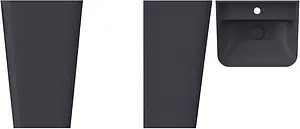 Раковина ISVEA Sott'Aqua 50 антрацит 10SQ37001SV-2C, 1