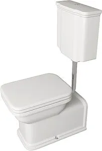 Унитаз-компакт с высоким бачком Kerasan Waldorf белый Унитаз-компакт с высоким бачком Kerasan Waldorf белый, 3