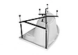 Каркас для ванны Aquanet Atlanta 150x90 L/R 00186202 Каркас для ванны Aquanet Atlanta 150x90 L/R 00186202
