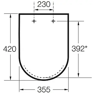 Крышка-сиденье для унитаза с микролифтом Roca Dama-N белый 80178C004, 2