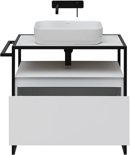 Тумба-умывальник напольная Allen Brau Priority 80 белый 1.31002.WM+