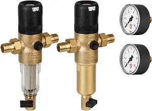 Фильтр тонкой очистки воды с редуктором давления ½"н x ½"н Goetze FD07-½C+H GTZFIN009 Фильтр тонкой очистки воды с редуктором давления ½"н x ½"н Goetze FD07-½C+H GTZFIN009, 1