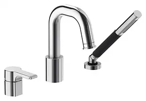 Смеситель на борт ванны на 3 отверстия Jacob Delafon Singulier хром E10873-CP Смеситель на борт ванны на 3 отверстия Jacob Delafon Singulier хром E10873-CP, 1