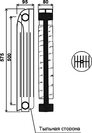 Радиатор биметаллический 10 секций Global Style Plus 500 белый STP05001010 Радиатор биметаллический 10 секций Global Style Plus 500 белый STP05001010