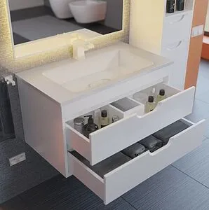 Тумба-умывальник подвесная Uperwood UPD Modul 75 белый глянец 393020559 Тумба-умывальник подвесная Uperwood UPD Modul 75 белый глянец 393020559, 3