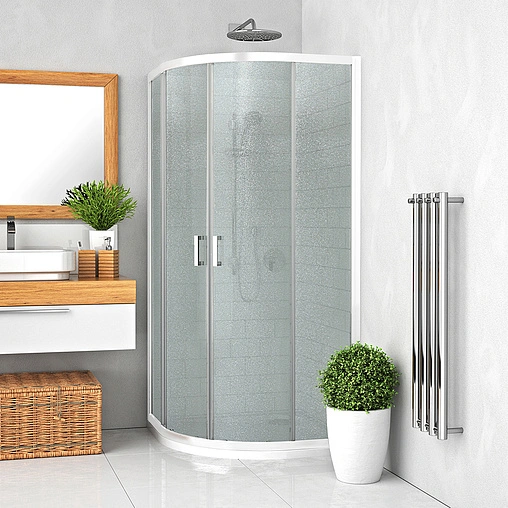 Душевое ограждение 800x800мм матовое стекло Roltechnik Lega Line LLR2/800 555-8000000-00-11