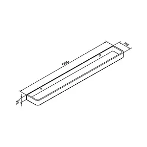 Полотенцедержатель Damixa Jupiter чёрный матовый/алюминий DA77346400, 2