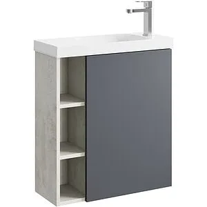 Фасад для тумбы Aqwella Alba 60 серый матовый ALB0706GRМ Фасад для тумбы Aqwella Alba 60 серый матовый ALB0706GRМ, 1