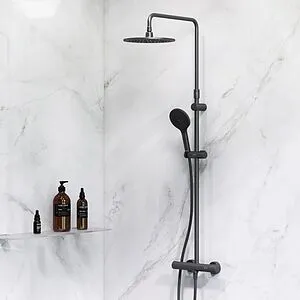 Душевая система с термостатом для душа Am.Pm Like чёрный матовый F0780422 Душевая система с термостатом для душа Am.Pm Like чёрный матовый F0780422, 3