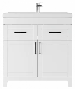 Тумба-умывальник напольный Домино Charlie 80 белый DCh2501T+4627173210188, 1