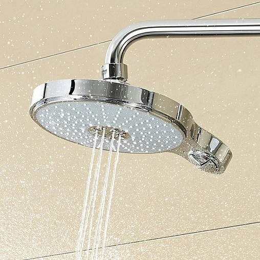 Лейка верхнего душа с настенным креплением Grohe Power&amp;Soul Cosmopolitan 190 белый/хром 26172LS0