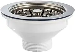 Выпуск с корзиной для мойки VIRPlast полированная сталь 30980645 Выпуск с корзиной для мойки VIRPlast полированная сталь 30980645