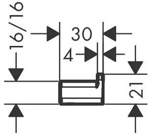 Крючок Hansgrohe AddStoris шлифованная бронза 41742140 Крючок Hansgrohe AddStoris шлифованная бронза 41742140, 2