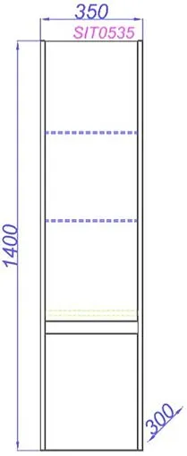 Шкаф-пенал подвесной Aqwella City 35 белый/дуб балтийский SIT0535DB Шкаф-пенал подвесной Aqwella City 35 белый/дуб балтийский SIT0535DB