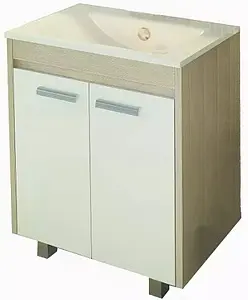 Тумба-умывальник напольная Comforty Тулуза 75 белый/сосна лоредо 00003132328CF, 1