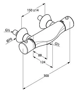 Термостат для душа Kludi Ambienta хром 534000538 Термостат для душа Kludi Ambienta хром 534000538, 2