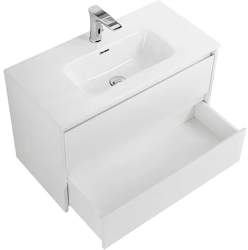 Тумба-умывальник напольная BelBagno KRAFT 80 Bianco Opaco KRAFT39-800/390-2C-PIA-BO+BB800/390ETL