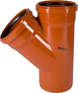 Тройник наружный D=160x160мм Угол 45° Ostendorf KGEA 222300 Тройник наружный D=160x160мм Угол 45° Ostendorf KGEA 222300, 1