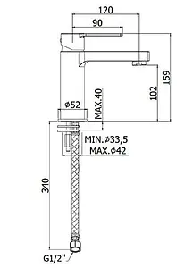 Смеситель для раковины Paffoni Ringo хром RIN071CR, 2