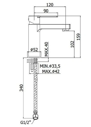 Смеситель для раковины Paffoni Ringo хром RIN071CR