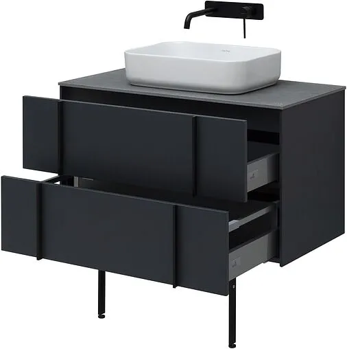 Тумба под умывальник подвесная Allen Brau Reality 90 антрацит 1.32006.AM