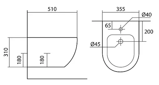 Биде подвесное Aquatek Европа белый матовый AQ1016-MW