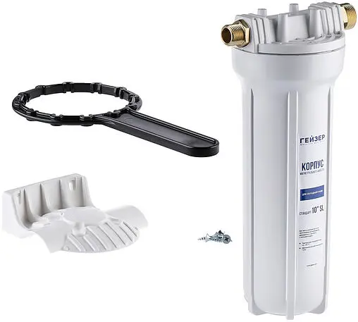 Корпус фильтра ½&quot;н x ¾&quot;н Slim Line 10&quot; Гейзер 1 П 50562