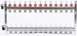 Группа коллекторная с расходомерами 13 отводов 1&quot;в/в x ¾&quot;ек Uni-fitt 450I4313, 3