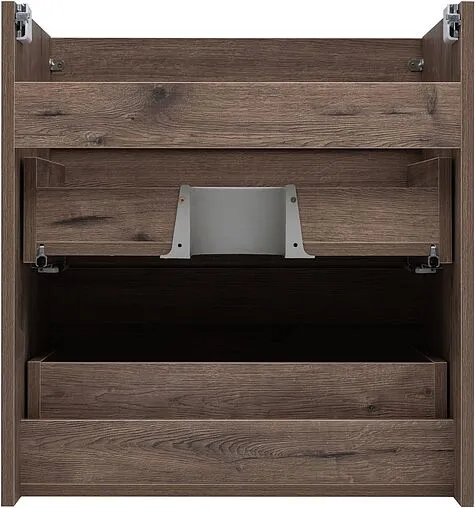 Тумба-умывальник подвесная Aquanet Нота New 60 дуб веллингтон/табак 00334191+00281220