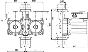 Насос циркуляционный Wilo TOP-SD 30/5-DM 2044016 Насос циркуляционный Wilo TOP-SD 30/5-DM 2044016, 3