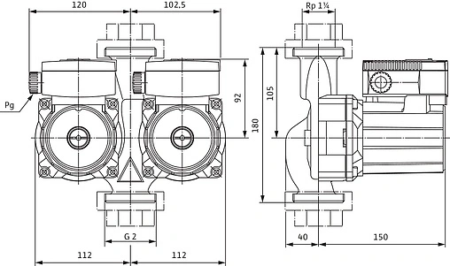 Насос циркуляционный Wilo TOP-SD 30/5-DM 2044016